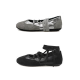Tender 0003. Combi Lace-Up Flats - 3colors