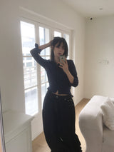 テイルチェックフリルシャツ