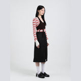 Halter Neck Sleeveless Shirt (BLACK)