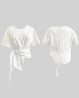 Riable wrap tie blouse