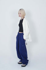 2WAY STRING PANTS_BLUE ( FLEECE.ver)