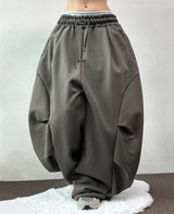 SIDE PLEAT PARACHUTE STRING BALLOON PANTS🩶🖤🤍 - 3 COLORS