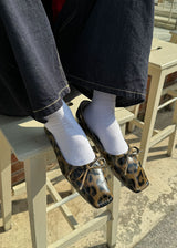 LEOPARD FLAT SHOES