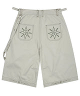 XP285 WESTERN CHAIN BERMUDA COTTON PANTS (OATMEAL)
