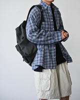 AF SEERSUCKER CHECK SHIRT BLUE