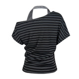 Murev Asymmetry Stripe Top
