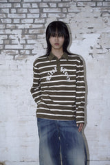 Disrupted Rugby Tee Khaki