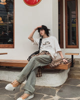 リンデルヴィンテージオールドカーショートスリーブTシャツ