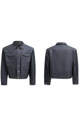 Pin Detail Cropped Jacket