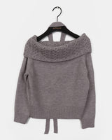 Weck Twisted Off-Shoulder Knit Set