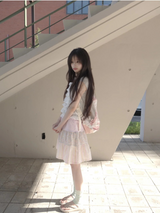 cream bolero tee
