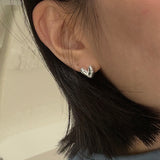 [925silver] Twinkle heart earring