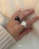 Heart Ribbon Ring