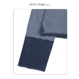 PIGMENT CUTTED CROP HOODIE_BLUE NAVY