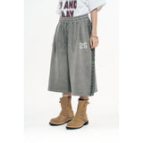 Cut-off Bermuda Sweatpants - Light Grey