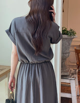 ロンダ レイヤードシャツ バンディングスカートセット (Belt Set)