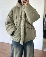 Over Fit Hooded Padded Jumper