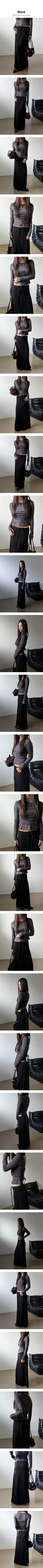 Soft golgi long skirt(3color)
