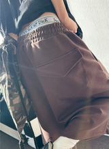 BACK CARGO LEYRING PINTUCK BERMUDA 🩶🤍🍪🖤5COLOR