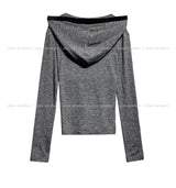 Baby Satin Color Matching Hood Cardigan