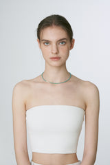 Silver925_ターコイズワン_ネックレス (Ivory,Turquoise)