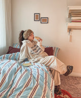 Bagel Fleece Pintuck String Pants