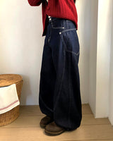 リーンローカーブドデニムパンツ