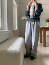 [Wool fleece] Eggdon string two-way pants