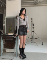 Kaeti インシジョンデニムスカートパンツ
