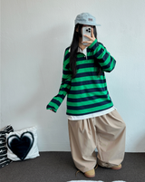 💚5000ソルド🥳❤‍🔥ナイロンバージョン🥳❤‍🔥 ツーピンタックバルーンコットンパンツ💚🖤🩶🤎5COLOR