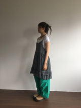 バックレスプレイドワンピース (2color)