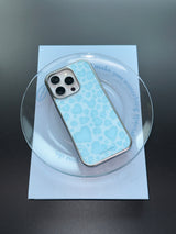Hearts Leopard Silver MagSafe iPhone Case
