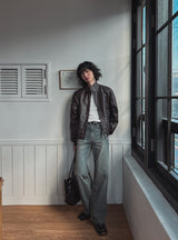 Ito Two Way Crack Leather Jacket