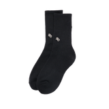 25SS SMALL SYMBOL LOGO POINT SOCKS BLACK