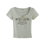 Nera Lace-Up Vintage Slim Tee