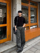 Log velvet round knitwear
