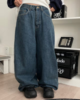 Aoi Semi Balloon Denim Wide Pants