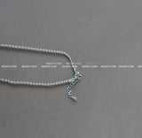 Flower pendant military string necklace