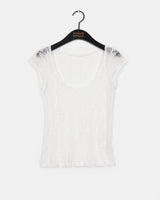 Nouvo see-through Lace Short Sleeve T-shirt