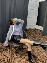 Turtleneck loose fit knitwear