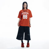 88 フットボール半袖Tシャツ - RED