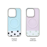[MADE] [+MagSafe] ICY MINT PHONE CASE (glass silver bumper)