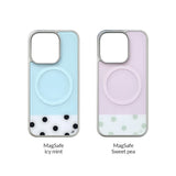 [MADE] [+MagSafe] SWEET PEA PHONE CASE (glass silver bumper)