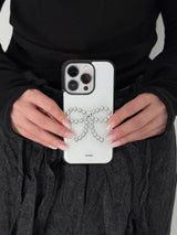 ribbon stud case (white)