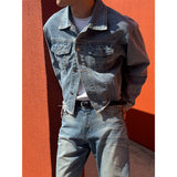 [S/S] Crop damage denim jacket(2color)