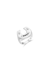 Sparkle Horseshoe Ring (L)