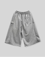イージーサイドスナップバミューダスウェットパンツ