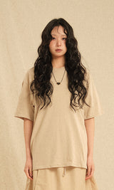Granma cartoon T-shirts Beige