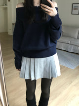Chloe Wool Pleats Skirt (3 colors)