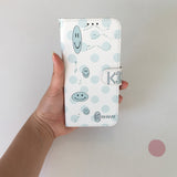ドットドットスマイル スカイブルー ダイアリーウォレットケース